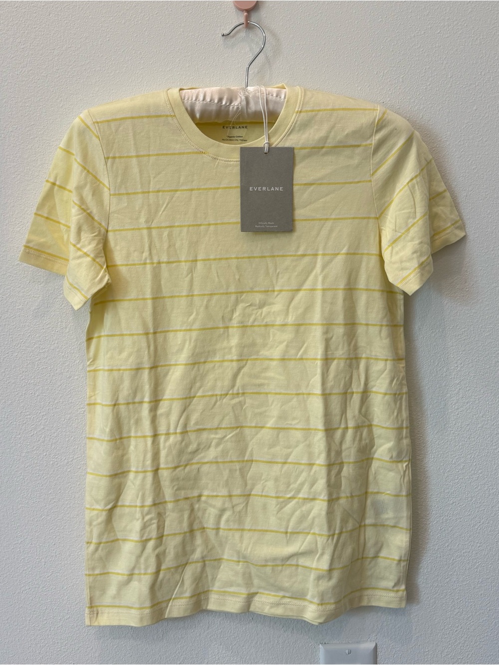 Everlane Yellow Organic Cotton Tee Shirt Women’s NWT